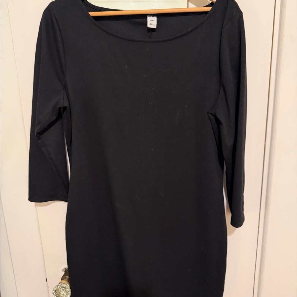 Old Navy Classic Black Long Sleeve Dress